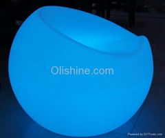 Led fashionable luminous rechargeable Apple chair for bar party furniture