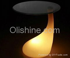 LED Shining Glass Desk bar furniture