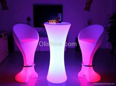 Led fashionable luminous Barchair for bar furnitre party furniture decoration