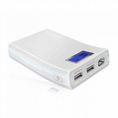 High 10400mAh Portable Mobile Power Bank With Two Outputs
