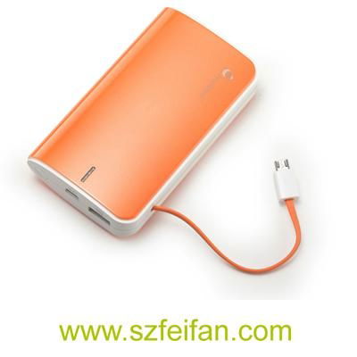 6600mAh capacity external power bank for ipad and phone   4