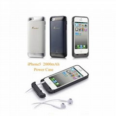 Wireless charge 2000mAh power case for