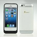 Wireless charge 2000mAh power case for iPhone5 4