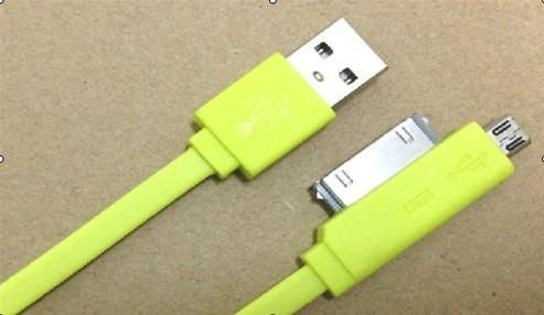 Micro and Iphone 4 cable with data and charge
