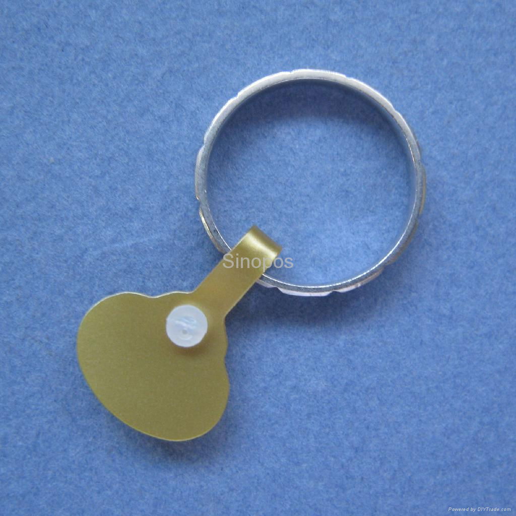 Jewelry Tag in PVC with lock base