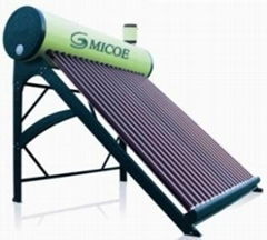 Pressurized solar water heater with copper coil  (solar keymark)