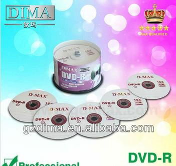 customer logo blank disc dvd-r 16x 