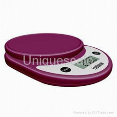 CK771 Digital Kitchen Scale Made of Stylish Silver Chrome Mater