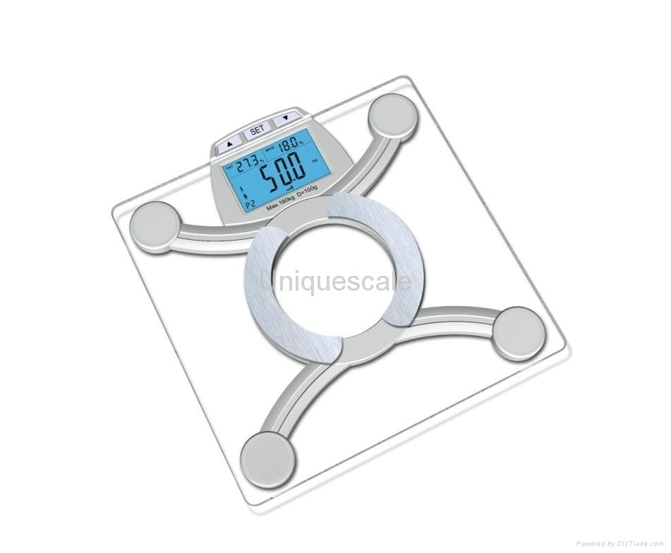 4.3" LCD screen body fat analysis scales 2