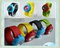 Cheap wholesale large stock silicone slap watch 5
