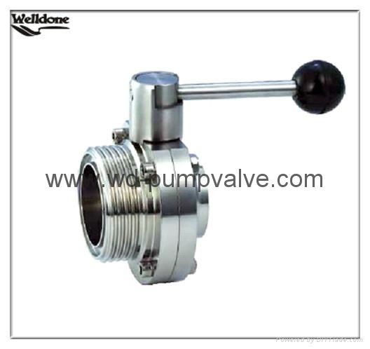 Sanitary Stainless Steel Butterfly Valve 2