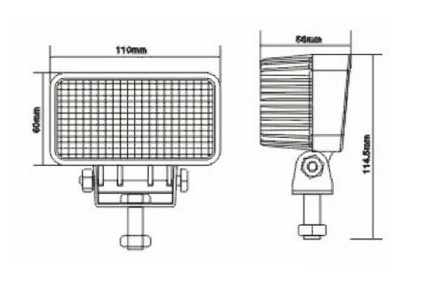 18W High intersity CREE LED Work light  3