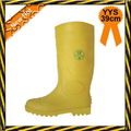 Yellow pvc gum boots with steel toe steel plate 3