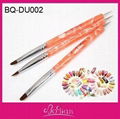 Double Use Nail Art Dotting Tool And Brush Nylon Nail Gel Brush 1