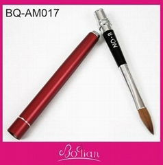 2013 Hot Sell Metal Brush Nail Kolinsky Acrylic Brush Kolinsky Acrylic Nail Brus