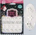 3D shining diamond nail stickers for ladies