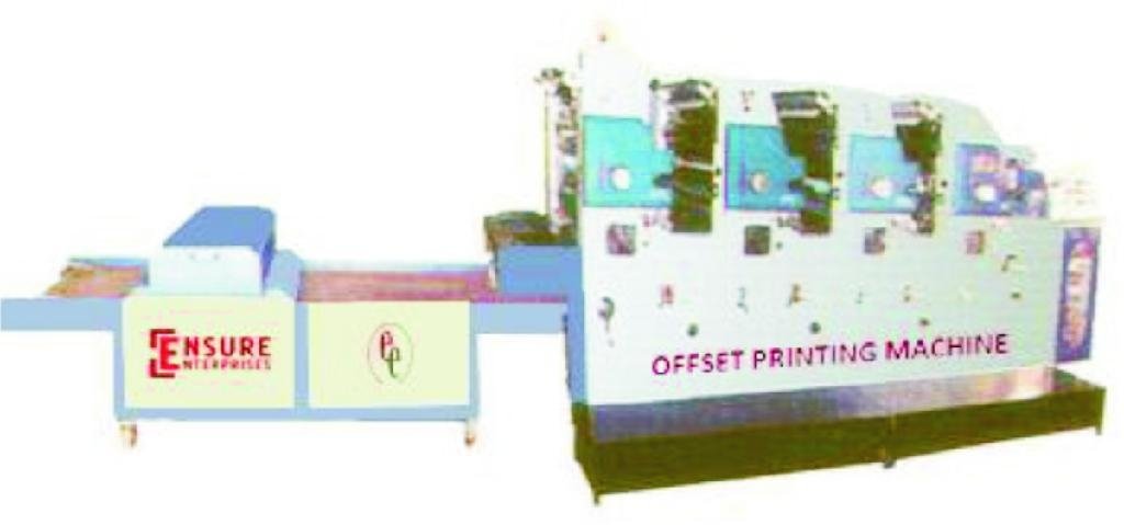 Offset Attachment With U.V. Coater & Curing Machine
