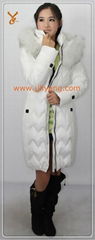 2013 new design hot selling elegent lady warm-up down jacket