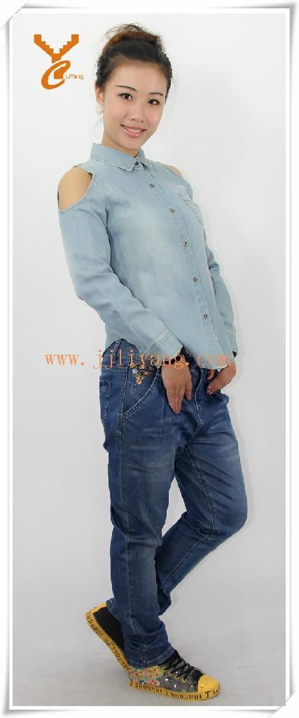 ladies fashionable denim sets 3