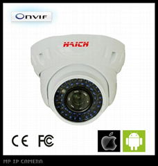 1/2.7" CMOS 1.3 Megapixel Wide Dynamic IP IR CCTV Dome Camera 