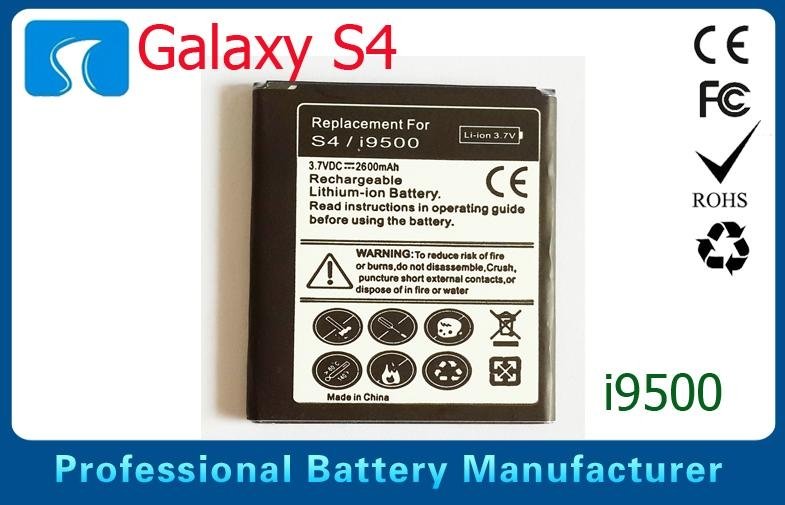 Cell Phone Battery Replacement 2600mAh With Samsung Galaxy S4 i9500