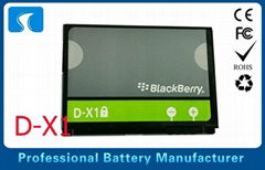 3.7v 1450mAh Li-ion Blackberry D-X1