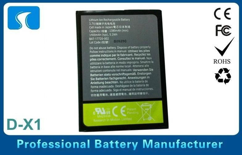 3.7v 1450mAh Li-ion Blackberry D-X1 Battery 8900 9500 3