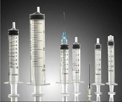 Disposable syringes