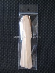  disposable wooden cutlery