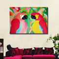 Parrot oil painting