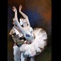 Ballet dancer oil painting 2