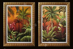 Plant oil painting