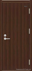 Wood fire door