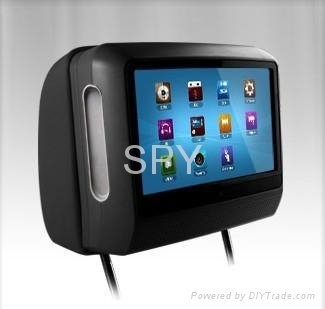 9 Inch Car Headrest TFT LCD Monitor With DVD Player 2