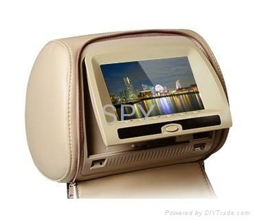 Car TFT DVD Headrest Monitor LCD Player