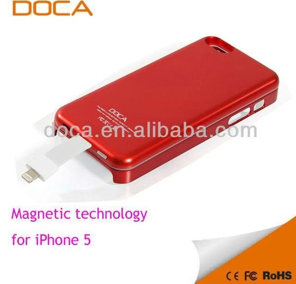 2800mAh magnetic external battery for iPh5 2