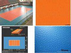 Indoor pvc sports floor for volleyball court