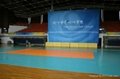 Indoor sports flooring for volleyball courts