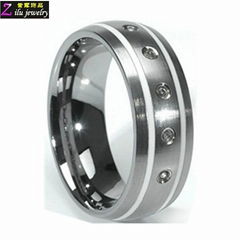 tungsten diamond engagement rings