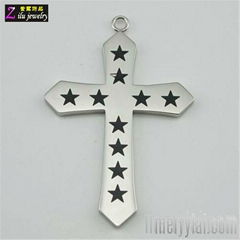 stainless steel cross pendant