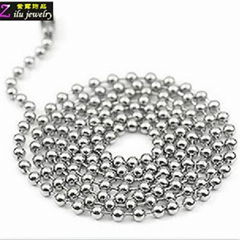 stainless steel ball chain necklace