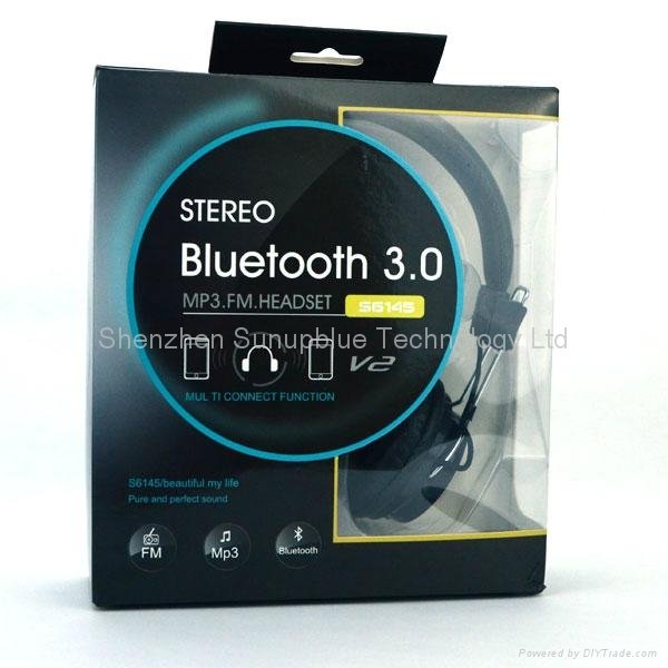 FM Radio bluetooth headset with Built-in MP3 player