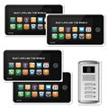 7" Touch screen Video Door Phone intercom system 3