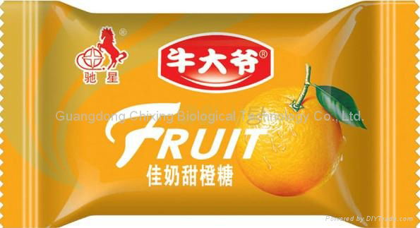 Milk orange flavor Fruit Juicy Candies made in China 2