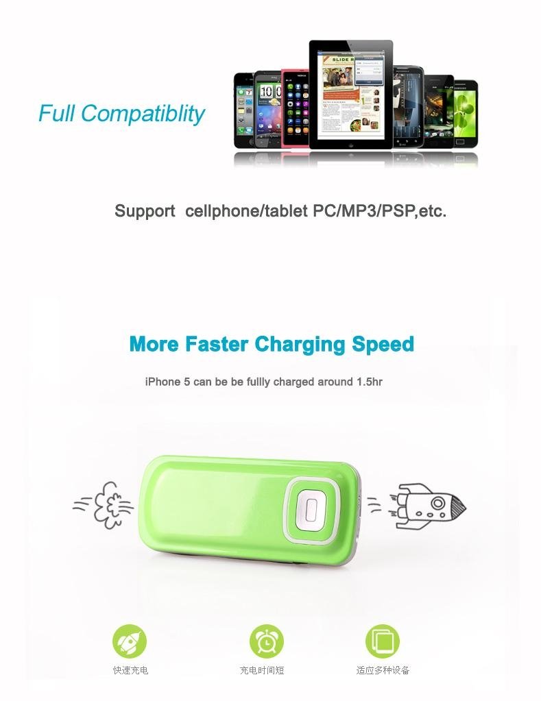5600mAh Super Power Bank For iPhone USB Portable Charger 4