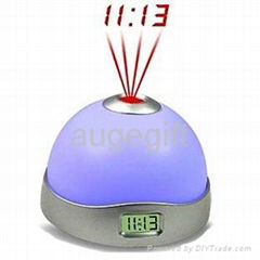 Seven color projection clock 