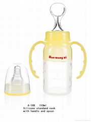 Silicone feeding bottles