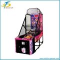 Hot sale coin operated basketball machine