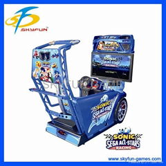 car driving game machine