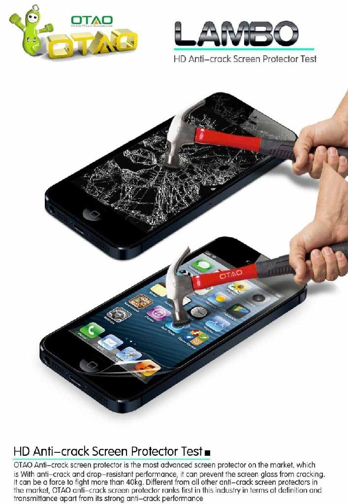 Anti-shock Screen Protector for iPhone 5s/5s OTAO  3
